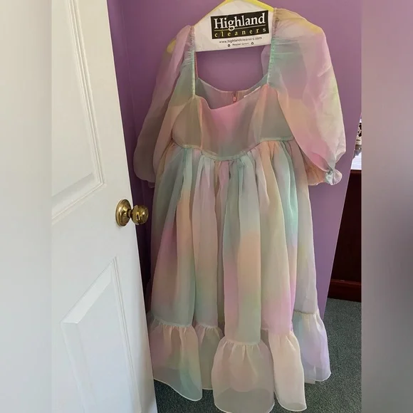Selkie The Rainbow French Puff Dress (Large) - Picture 4 of 10